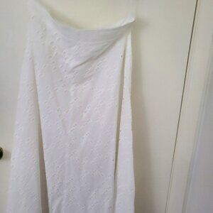 Eyelet Midi Skirt